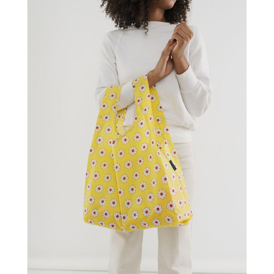 エコバッグ BAGGU 正規品 STANDARD BAGGU レジ袋 コンパクト ポーチ付き 折りたたみ ショッピングバッグ バグゥ イエローデイジー | BAGGU | 01