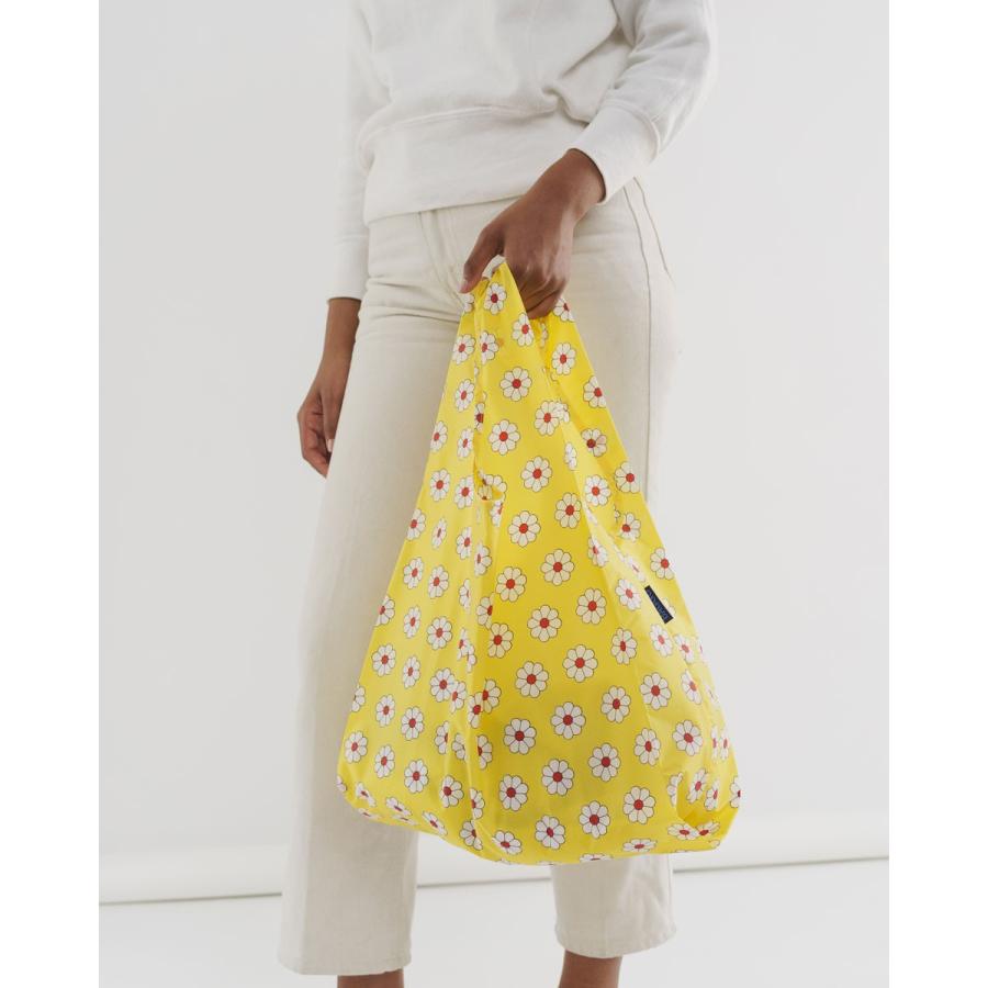 エコバッグ BAGGU 正規品 STANDARD BAGGU レジ袋 コンパクト ポーチ付き 折りたたみ ショッピングバッグ バグゥ イエローデイジー | BAGGU | 03