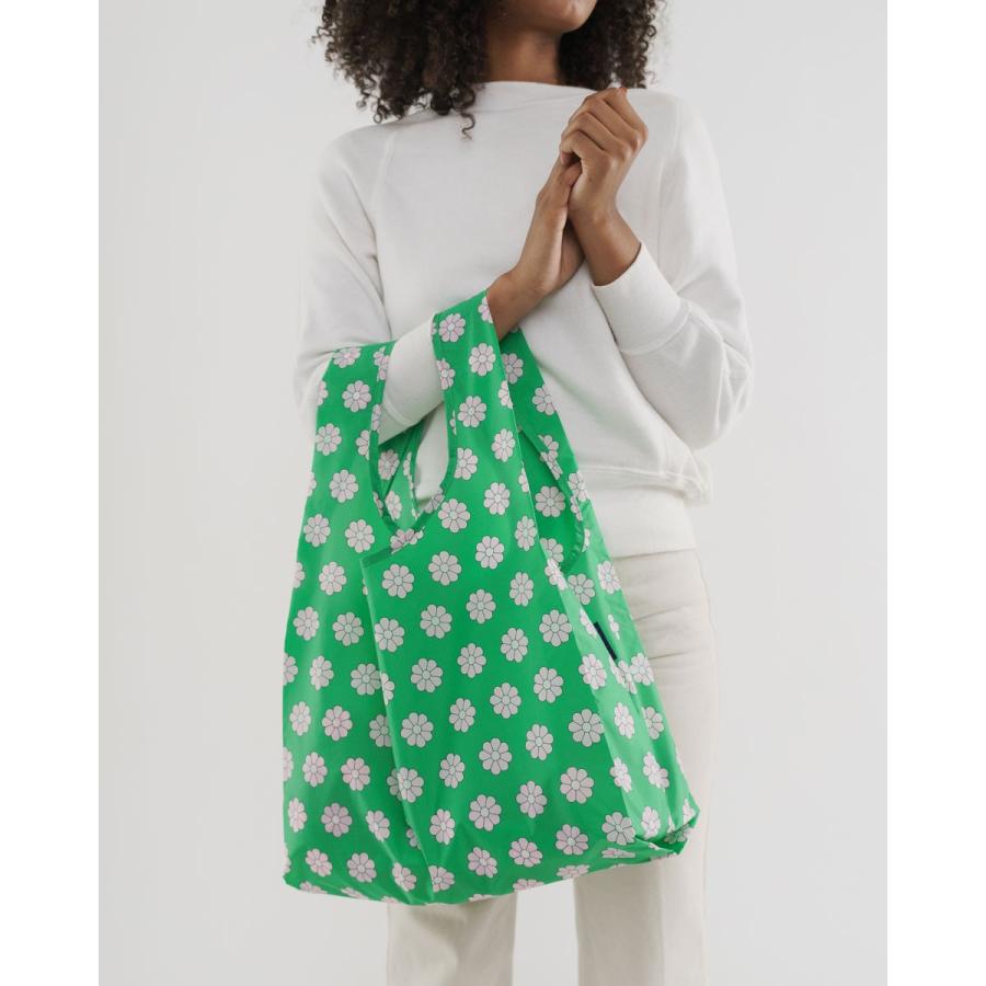 エコバッグ BAGGU 正規品 STANDARD BAGGU レジ袋 コンパクト ポーチ付き 折りたたみ ショッピングバッグ バグゥ グリーンデイジー | BAGGU | 01