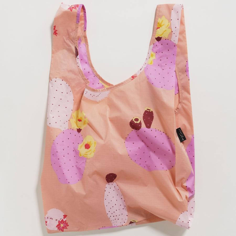 エコバッグ BAGGU 正規品 STANDARD BAGGU レジ袋 コンパクト ポーチ付き 折りたたみ バグゥ ピンクカクタスフラワー | BAGGU