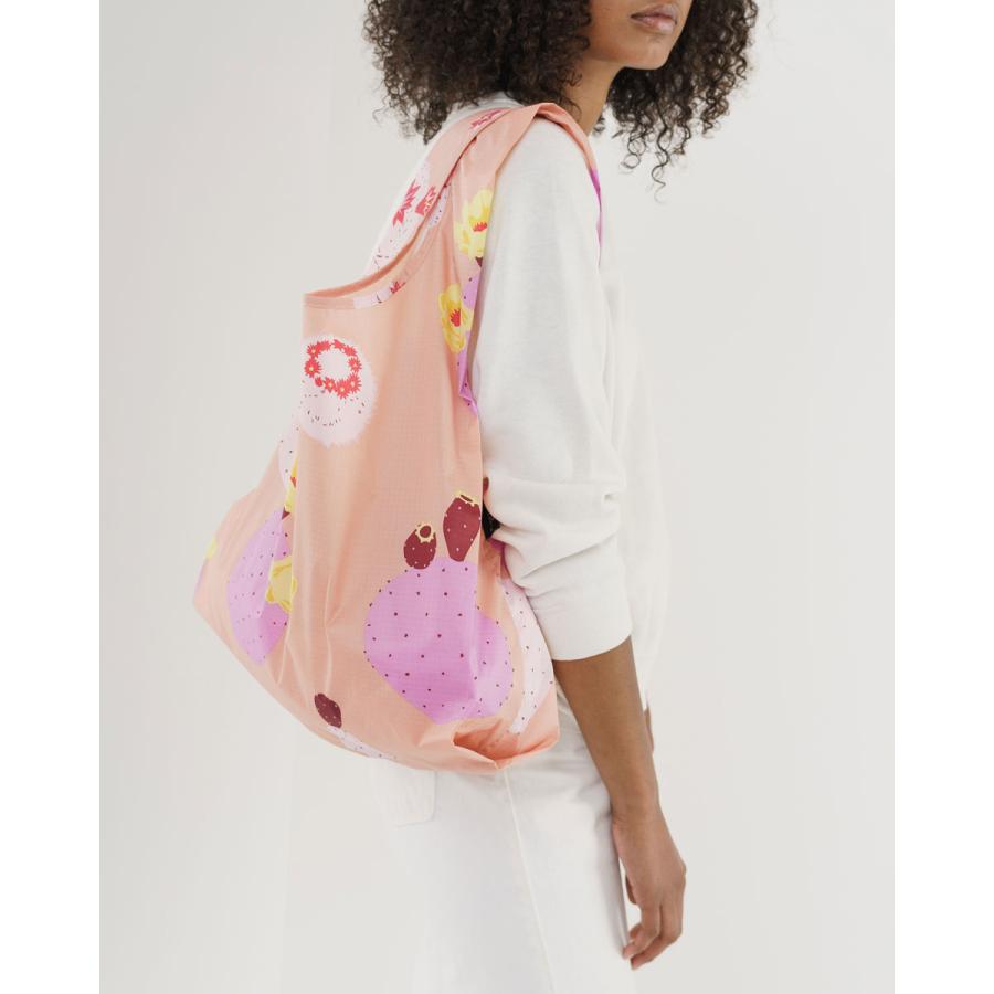 エコバッグ BAGGU 正規品 STANDARD BAGGU レジ袋 コンパクト ポーチ付き 折りたたみ バグゥ ピンクカクタスフラワー | BAGGU | 01