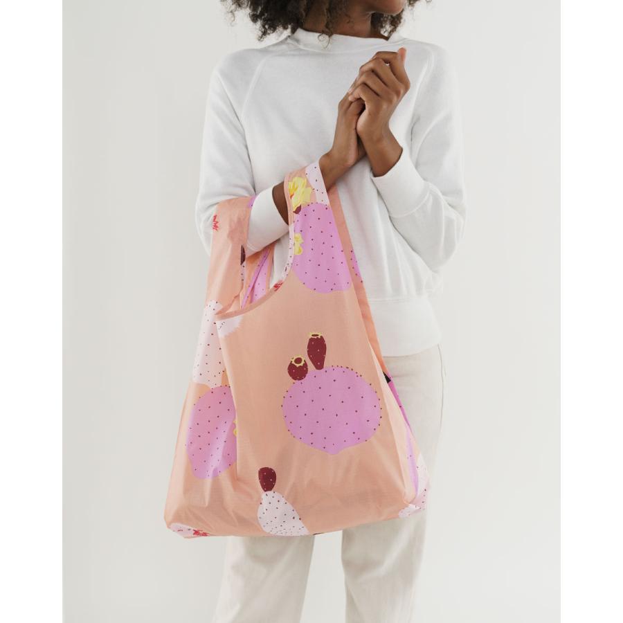 エコバッグ BAGGU 正規品 STANDARD BAGGU レジ袋 コンパクト ポーチ付き 折りたたみ バグゥ ピンクカクタスフラワー | BAGGU | 02
