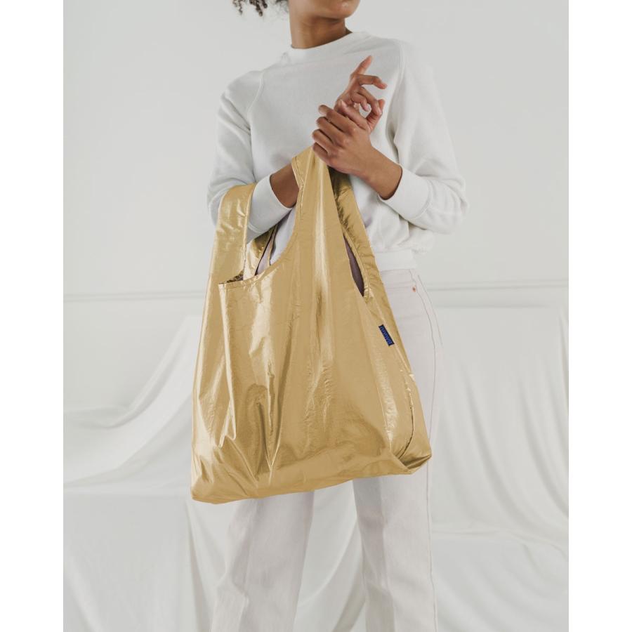 エコバッグ BAGGU 正規品 STANDARD BAGGU メタリック 定番 人気 デザイン レジ袋 折りたたみ ショッピングバッグ バグゥ ゴールド | BAGGU | 01
