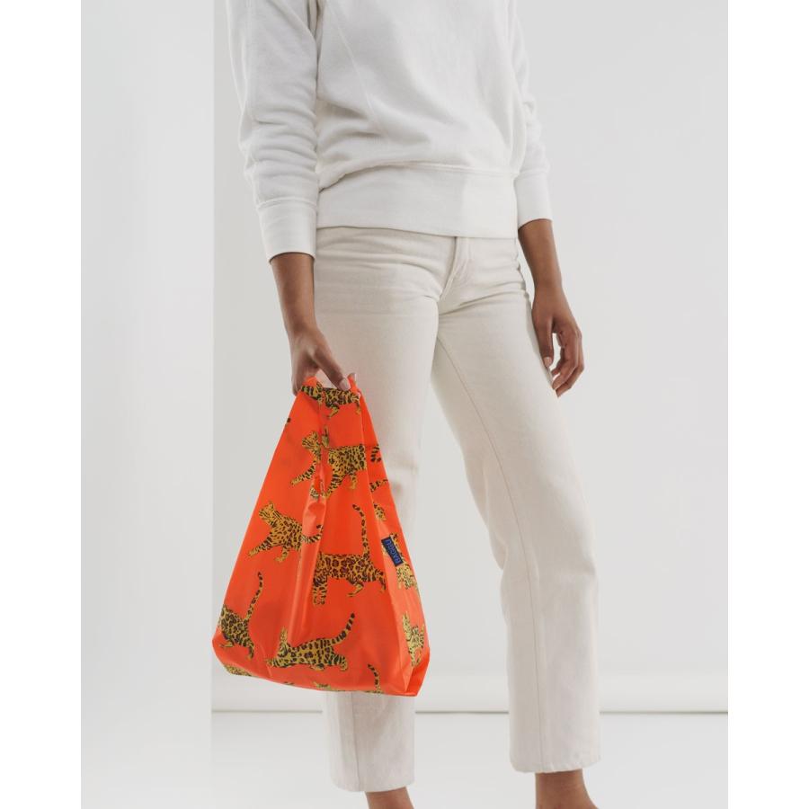 エコバッグ BAGGU 正規品 BABY BAGGU レジ袋 ポーチ付き 小さめサイズ 折りたたみ ショッピングバッグ バグゥ ベンガルキャット | BAGGU | 02