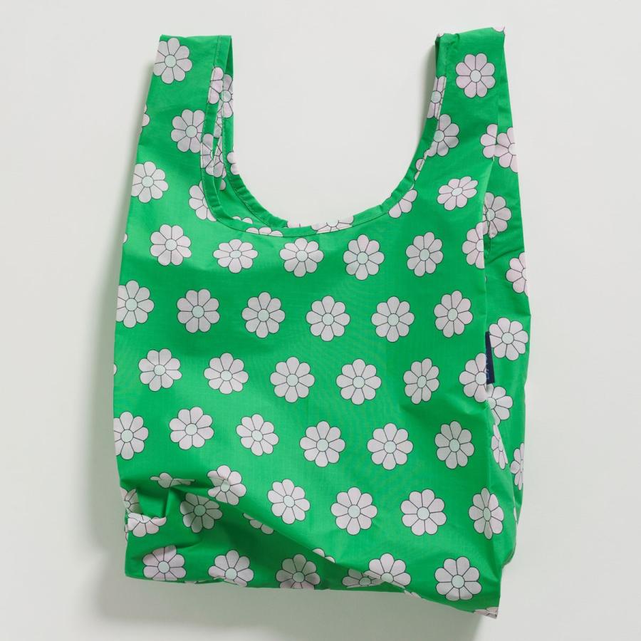 エコバッグ BAGGU 正規品 BABY BAGGU レジ袋 ポーチ付き 小さめサイズ 折りたたみ ショッピングバッグ バグゥ グリーンデイジー | BAGGU