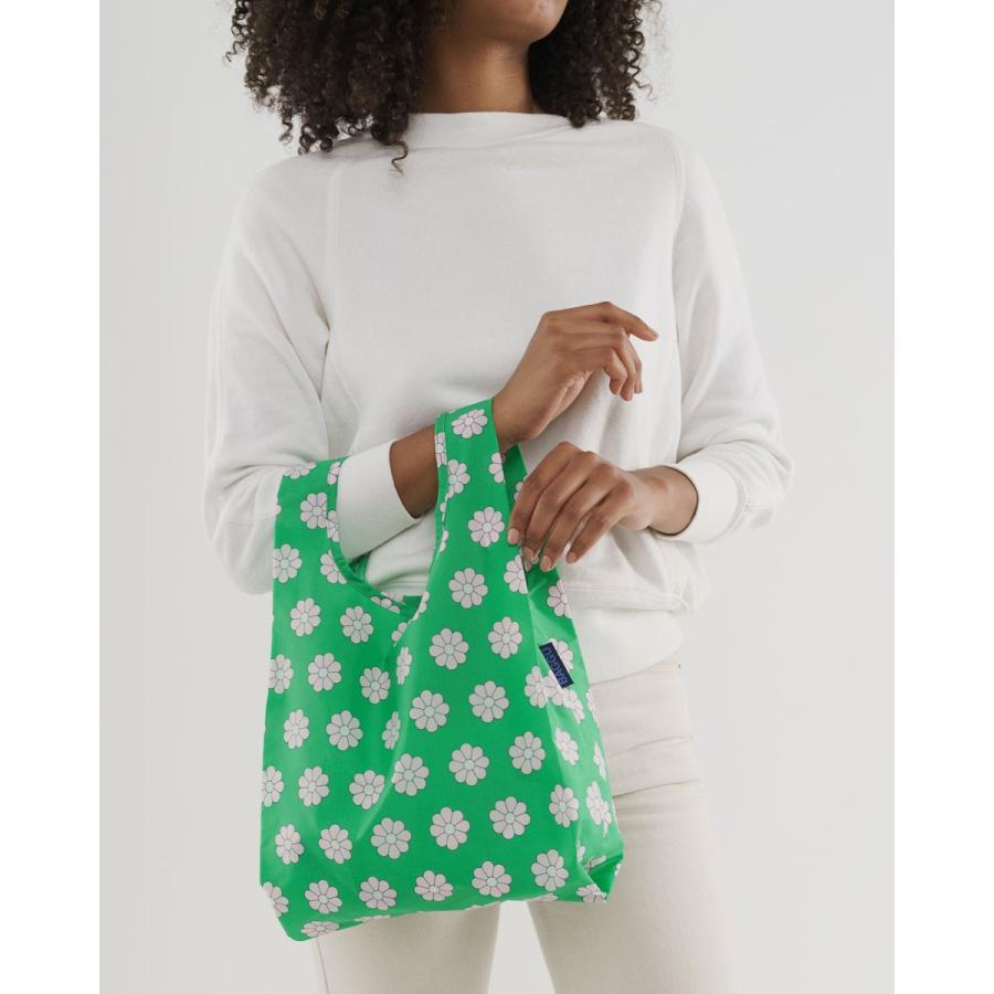 エコバッグ BAGGU 正規品 BABY BAGGU レジ袋 ポーチ付き 小さめサイズ 折りたたみ ショッピングバッグ バグゥ グリーンデイジー | BAGGU | 01