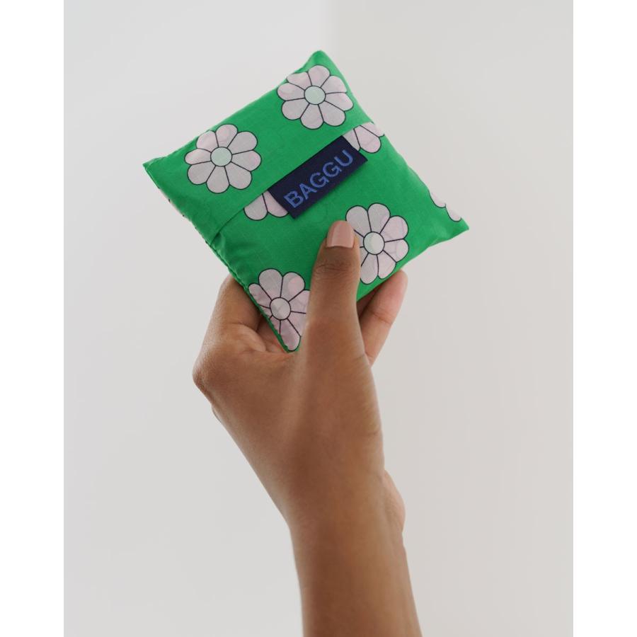 エコバッグ BAGGU 正規品 BABY BAGGU レジ袋 ポーチ付き 小さめサイズ 折りたたみ ショッピングバッグ バグゥ グリーンデイジー | BAGGU | 03