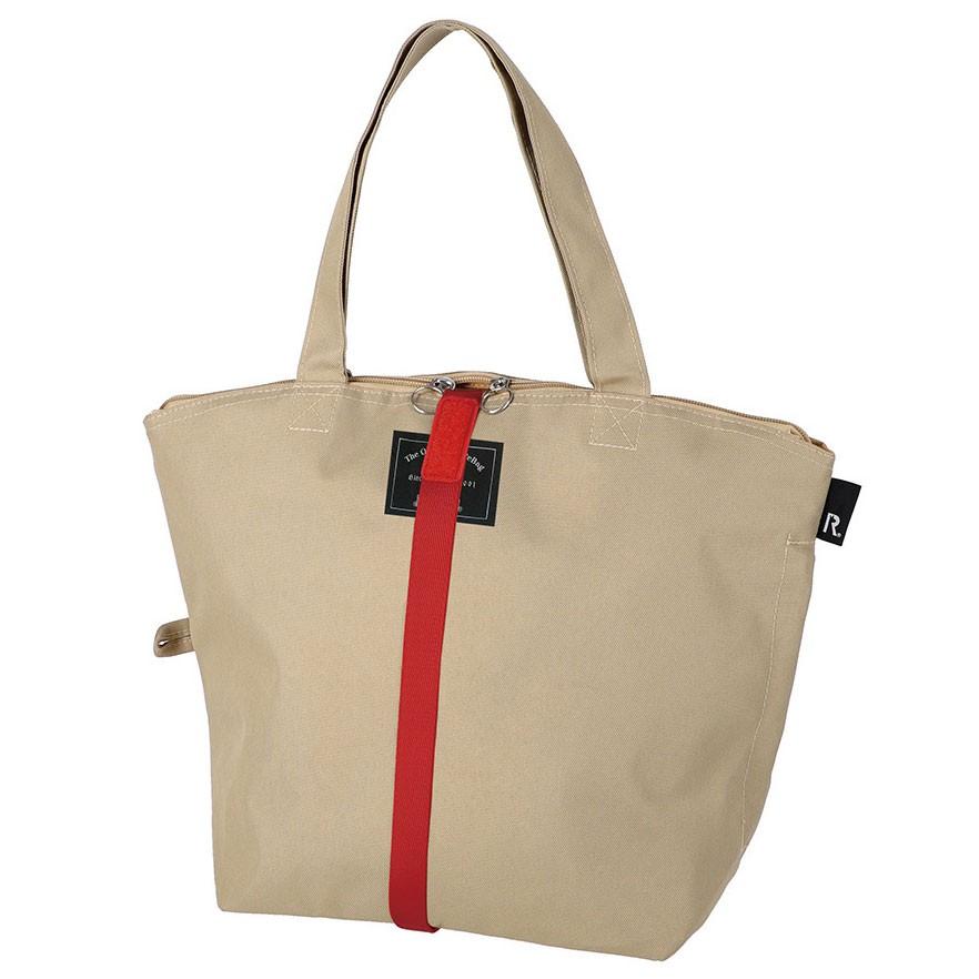 エコバッグ ルートート SN.サーモキーパーバレルS 簡易保冷付き ファスナー開閉 折りたたみ ショッピングバッグ ROOTOTE ベージュ | ROOTOTE