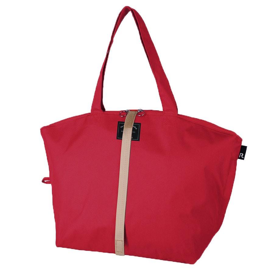 エコバッグ ルートート SN.サーモキーパーバレルL 簡易保冷 ファスナー式 肩掛け 大容量 折りたたみ ショッピングバッグ ROOTOTE レッド | ROOTOTE