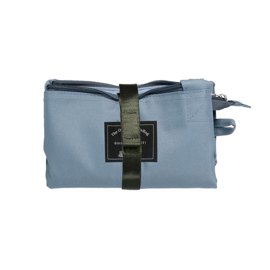 エコバッグ ルートート SN.サーモキーパーバレルL 簡易保冷 ファスナー式 肩掛け 大容量 折りたたみ ショッピングバッグ ROOTOTE ブルーグレー | ROOTOTE | 02