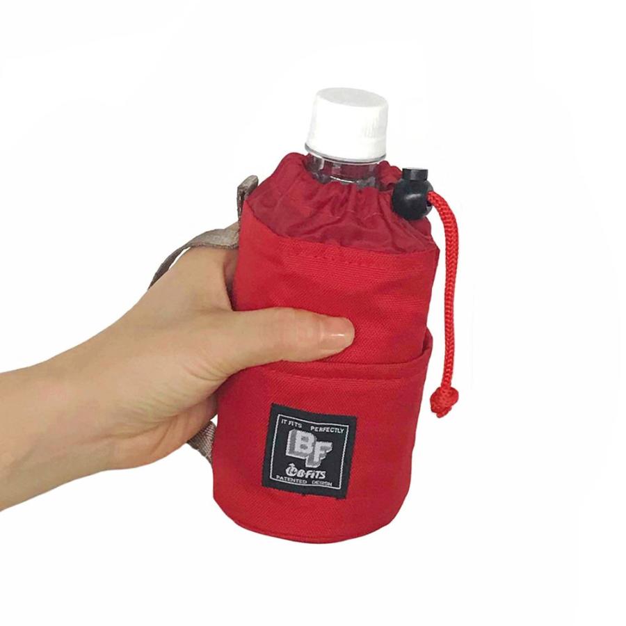 ペットボトルカバー ルートート SN.ビーフィッツベーシック-C 簡易保冷 カラビナ付き 300ml 500ml対応 ペットボトルホルダー ROOTOTE ブルーグレー | ROOTOTE | 03