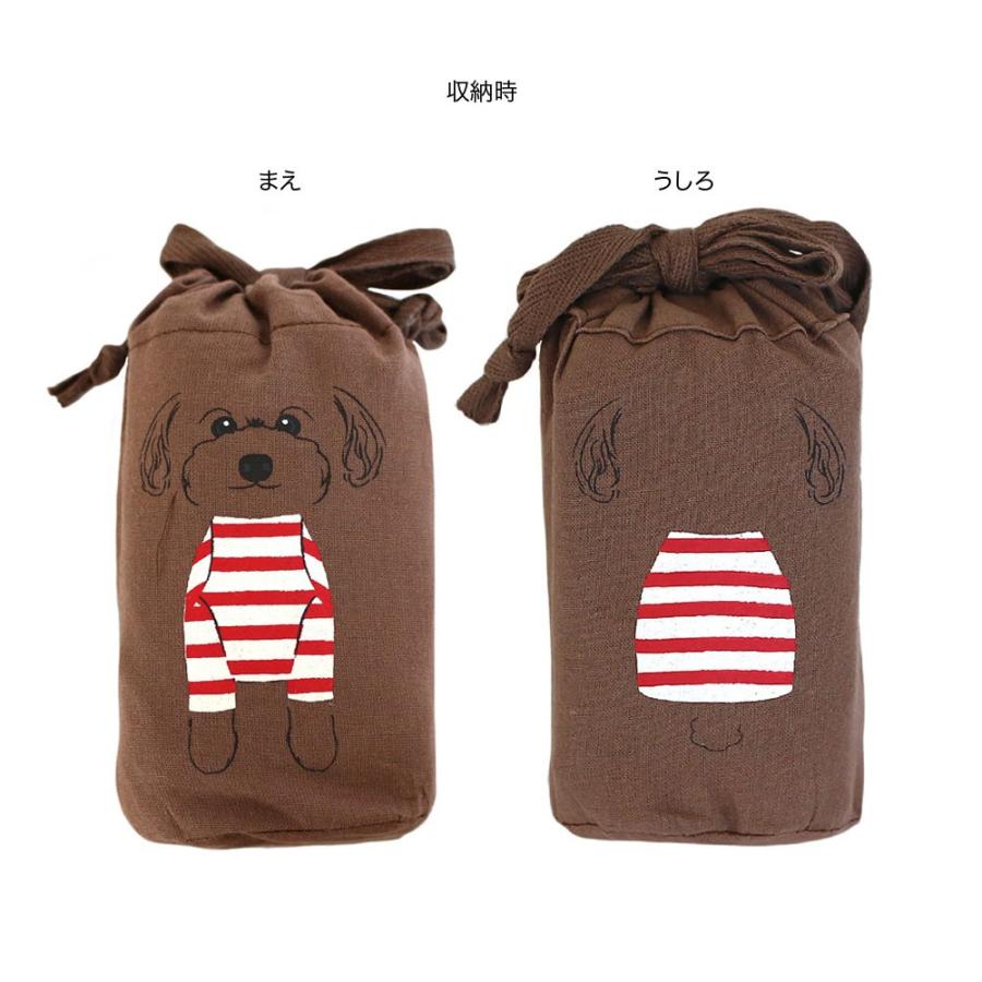 エコバッグ ルートート EU.ルーショッパーポータブルわんこ 犬グッズ イヌ雑貨 ドッグ コンパクト収納 折りたたみ ROOTOTE トイプードル | ROOTOTE | 02