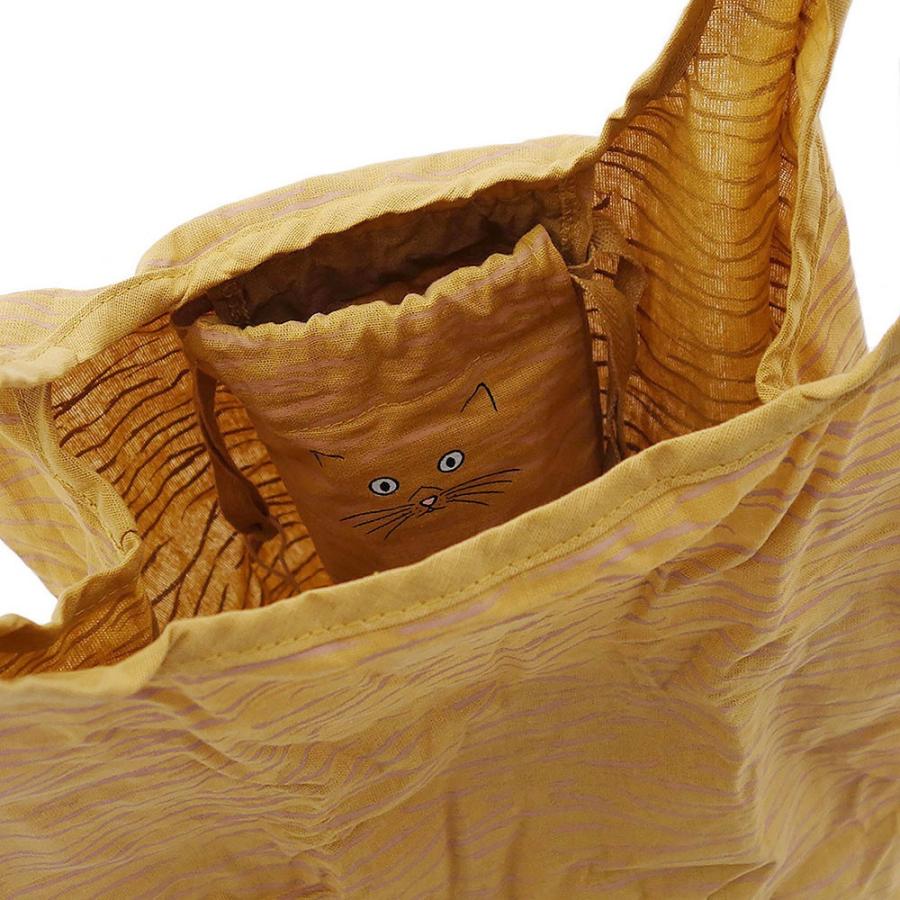 エコバッグ ルートート EU.ルーショッパーポータブルネコ 猫グッズ ねこ雑貨 コンパクト収納 折りたたみ ROOTOTE ミケ | ROOTOTE | 04