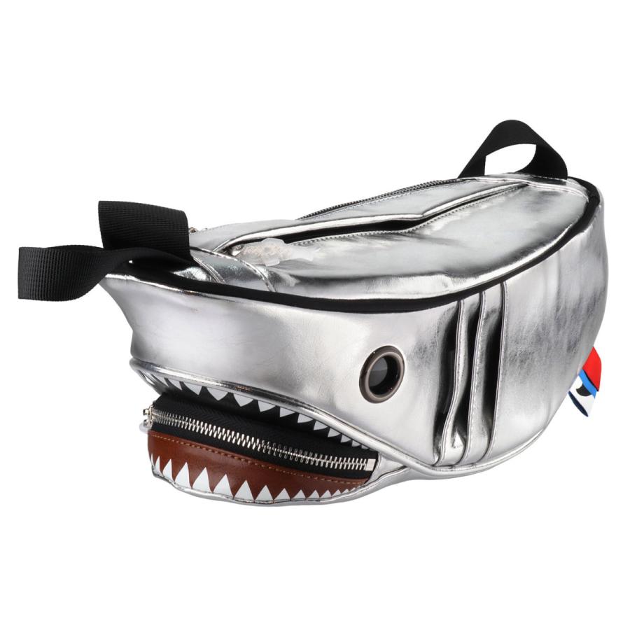 ウエストポーチ MORN CREATIONS シャークウエストポーチ 正規取扱店 ウエストバッグ ウエストバック モーンクリエイションズ シルバー |  | 02