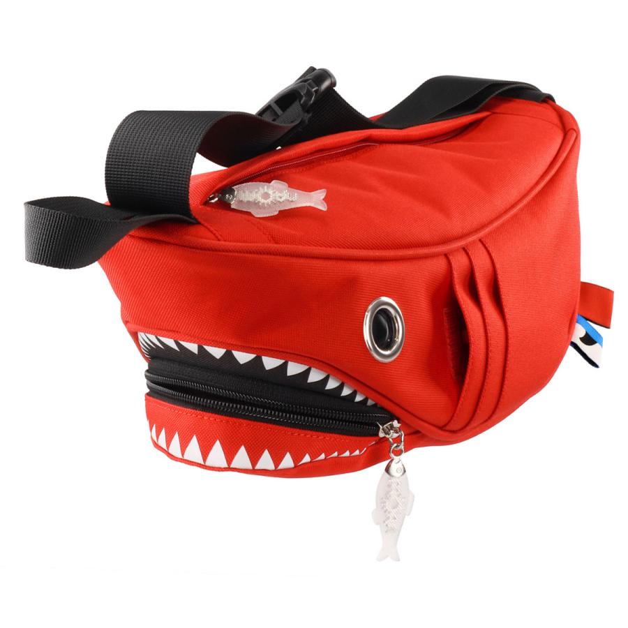 ウエストポーチ MORN CREATIONS シャークウエストポーチ 正規取扱店 ウエストバッグ ウエストバック モーンクリエイションズ SK-110 レッド |  | 02