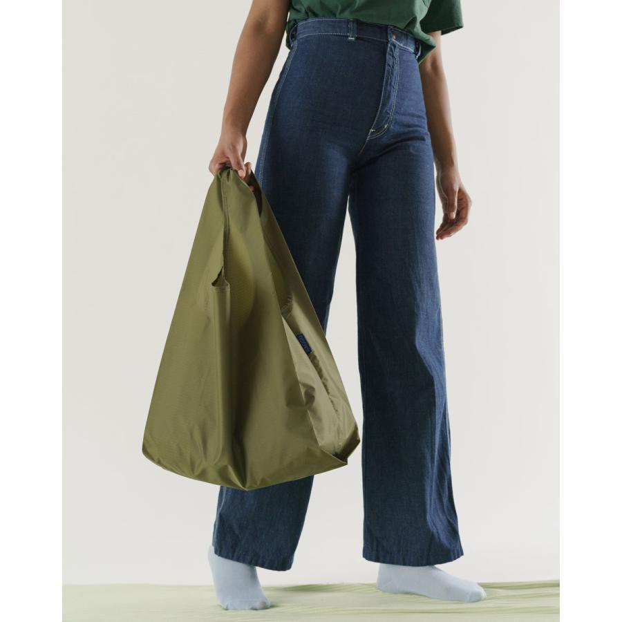 エコバッグ BAGGU 正規品 STANDARD BAGGU 無地 レジ袋 コンパクト ポーチ付き 折りたたみ ショッピングバッグ バグゥ オリーブグリーン | BAGGU | 02