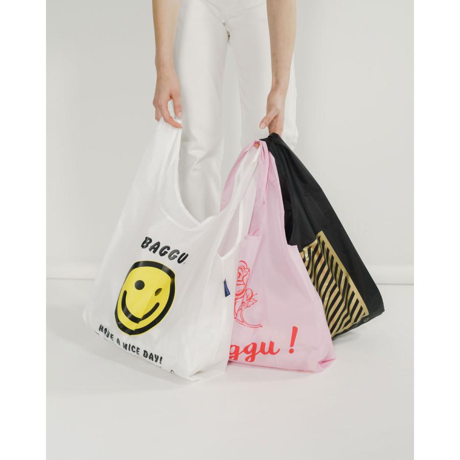 エコバッグ BAGGU 正規品 STANDARD BAGGU SET of 3 巾着入り 3個セット ギフト おしゃれ 折りたたみ ショッピングバッグ バグゥ Thank you | BAGGU | 01