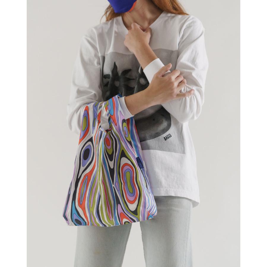 エコバッグ BAGGU 正規品 BABY BAGGU ポーチ付き 小さめサイズ 折りたたみ ショッピングバッグ バグゥ ウッドグレイン | BAGGU | 01