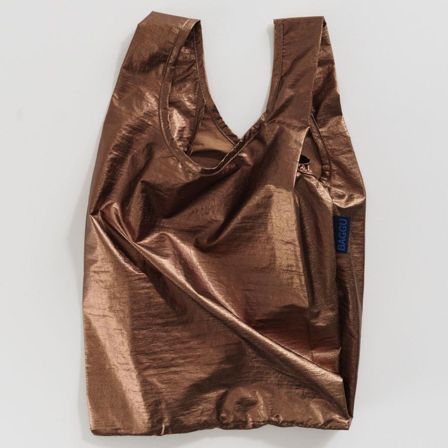 エコバッグ BAGGU 正規品 BABY BAGGU メタリック 定番 人気 デザイン 小さめサイズ 折りたたみ ショッピングバッグ バグゥ コッパー | BAGGU