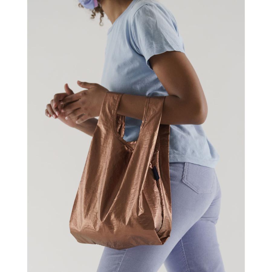 エコバッグ BAGGU 正規品 BABY BAGGU メタリック 定番 人気 デザイン 小さめサイズ 折りたたみ ショッピングバッグ バグゥ コッパー | BAGGU | 01