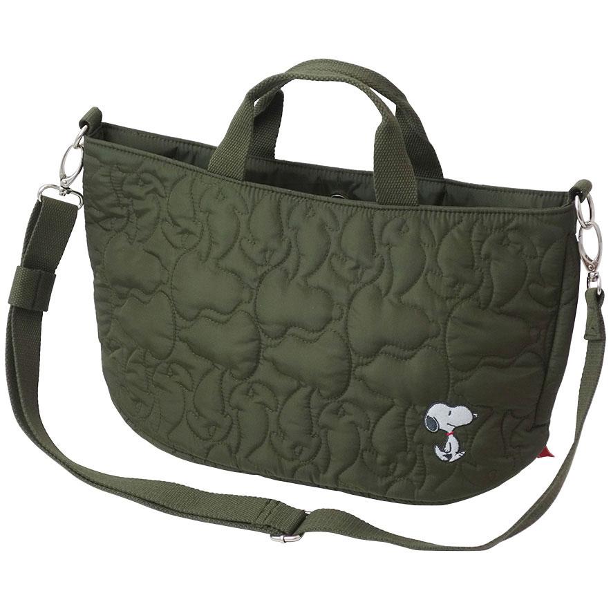 トートバッグ ルートート Ip デリ2wayキルトピーナッツ スヌーピー キルティング ショルダーストラップ付き レディーストート Rootote カーキ 059 美しく暮らす C D F 通販 Yahoo ショッピング