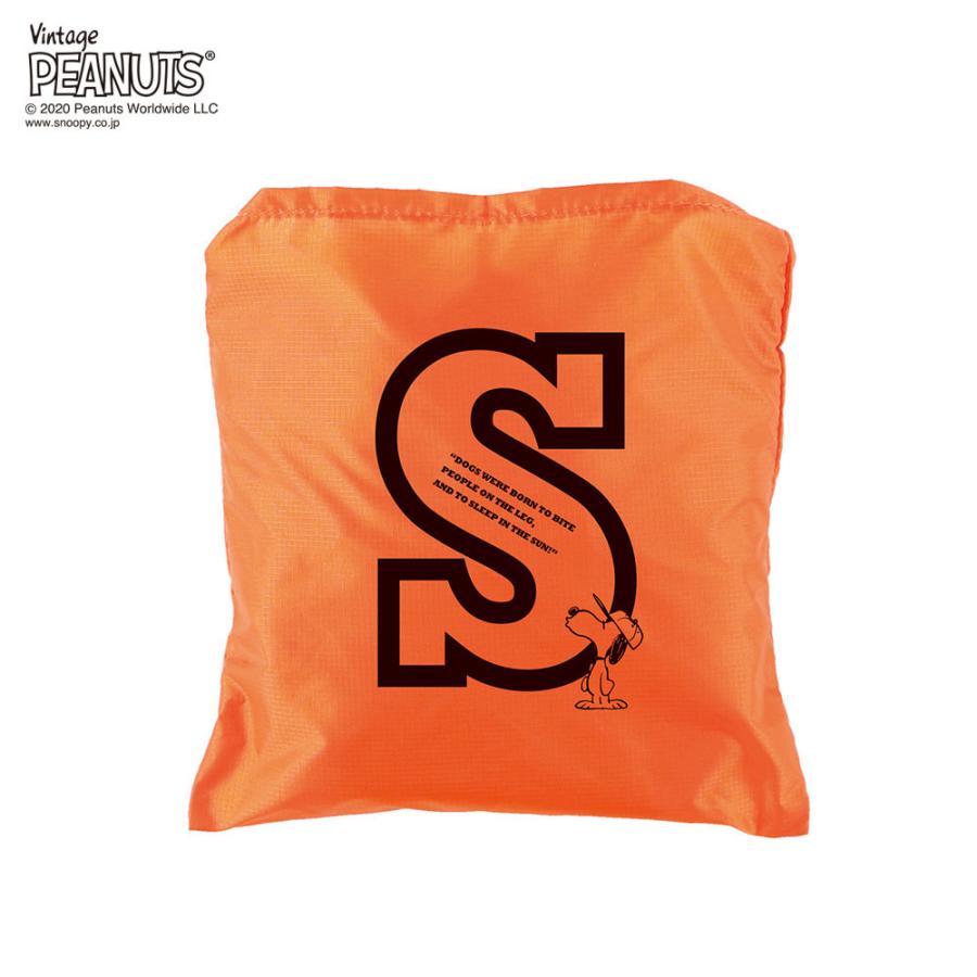 エコバッグ ルートート IP.グランデピーナッツ-5C スヌーピー 大容量 大きめサイズ 折りたたみ ショッピングバッグ ROOTOTE オレンジ | ROOTOTE | 02
