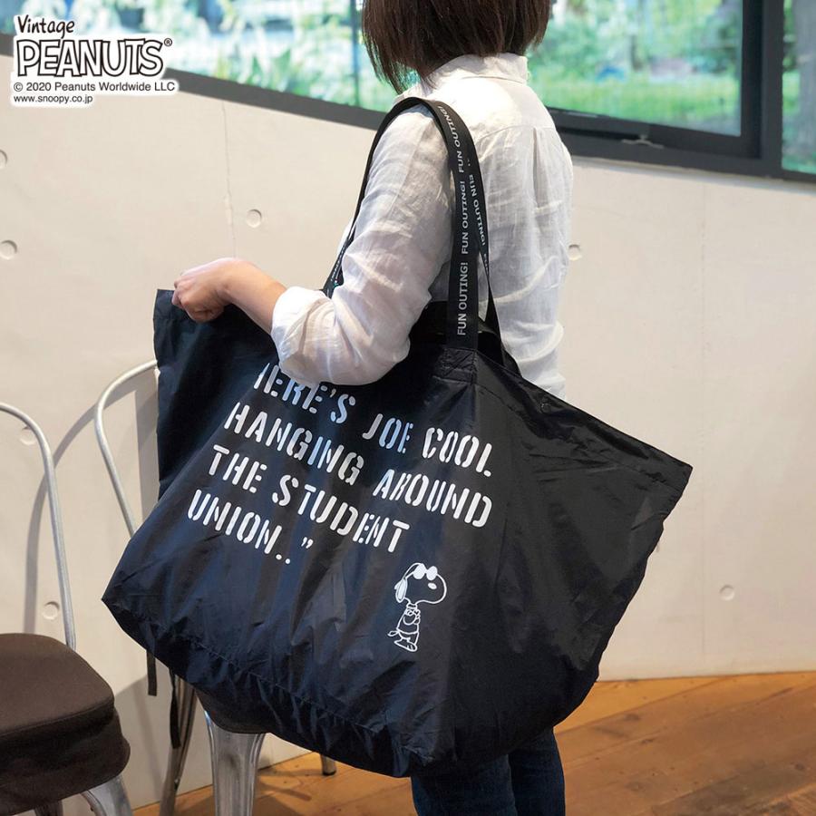 エコバッグ ルートート IP.グランデピーナッツ-5C スヌーピー 大容量 大きめサイズ 折りたたみ ショッピングバッグ ROOTOTE オレンジ | ROOTOTE | 07