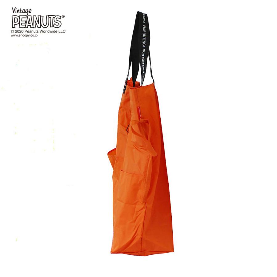 エコバッグ ROOTOTE IP.フリンクXLピーナッツ-5C 折りたたみ ショッピングバッグ ルートート flinkXL PEANUTS-5C ITEM.8150 ブラック | ROOTOTE | 03