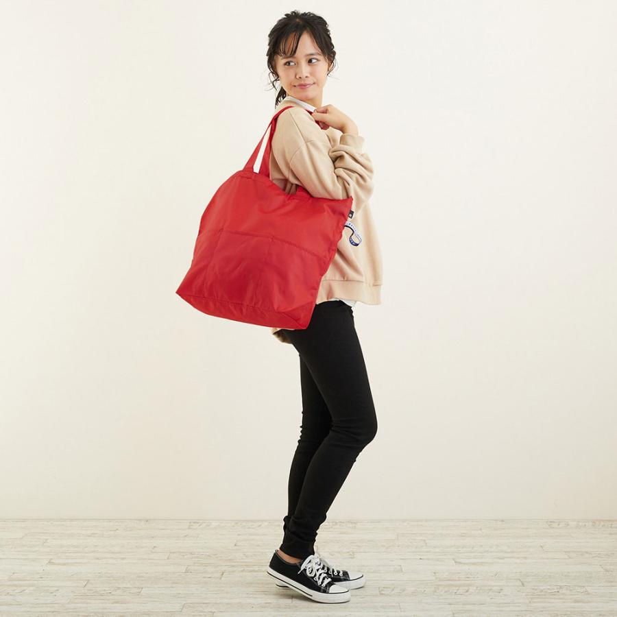 エコバッグ ルートート SN.フリンクリップ-A ファスナー開閉　外側ポケット 大容量 折りたたみ ショッピングバッグ ROOTOTE カーキ | ROOTOTE | 07