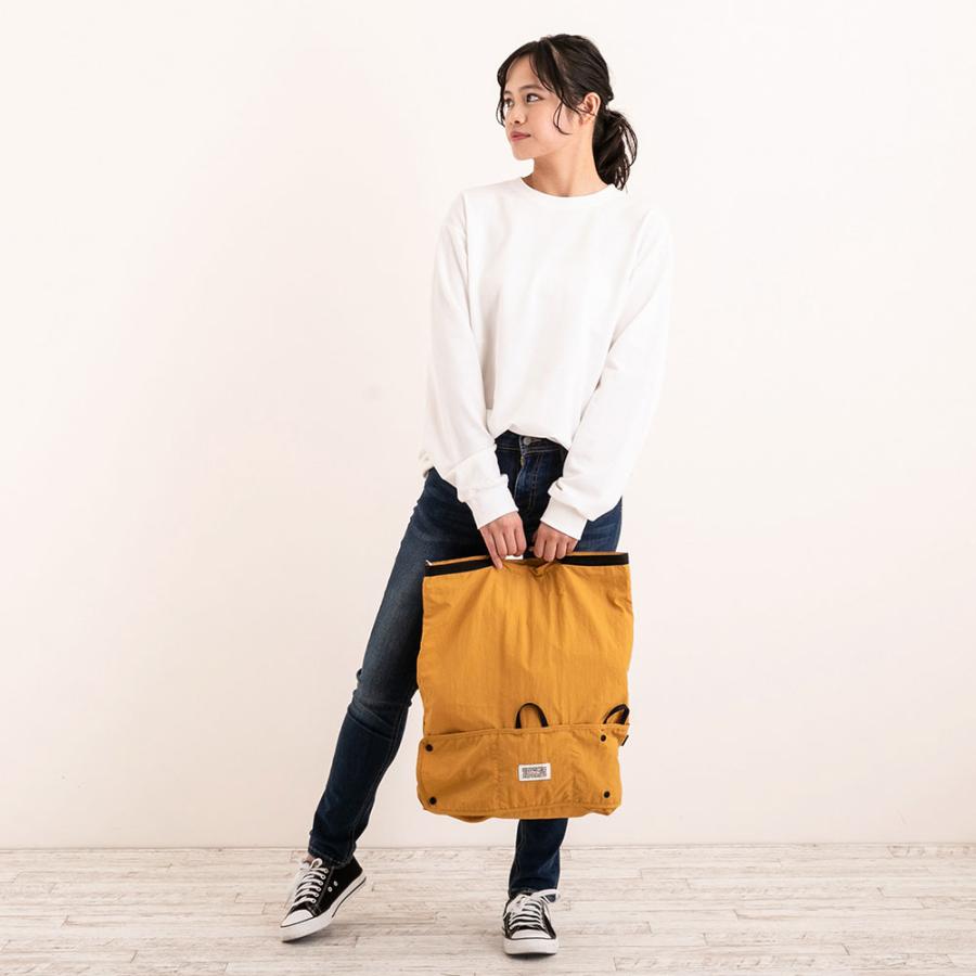 エコバッグ ルートート SN.マルクトートセオルー 背負えるエコバッグ 2WAYリュック 折りたたみ ショッピングバッグ ROOTOTE マスタード | ROOTOTE | 06