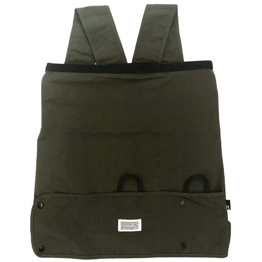 エコバッグ ルートート SN.マルクトートセオルー 背負えるエコバッグ 2WAYリュック 折りたたみ ショッピングバッグ ROOTOTE オリーブ | ROOTOTE