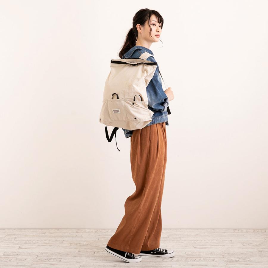 エコバッグ ルートート SN.マルクトートセオルー 背負えるエコバッグ 2WAYリュック 折りたたみ ショッピングバッグ ROOTOTE オリーブ | ROOTOTE | 06