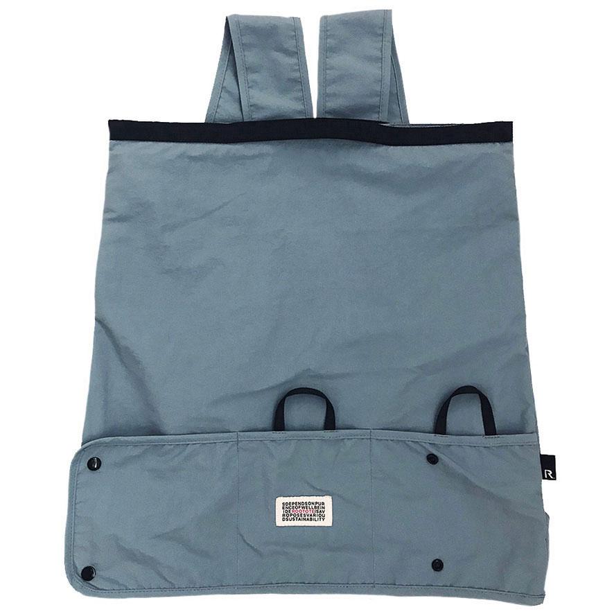 エコバッグ ルートート SN.マルクトートセオルー 背負えるエコバッグ 2WAYリュック 折りたたみ ショッピングバッグ ROOTOTE ブルー | ROOTOTE