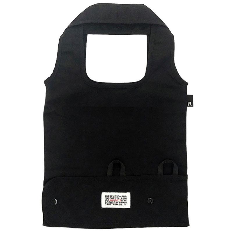 エコバッグ ルートート SN.マルクトートミニ コンパクト 収納 持ち運び 折りたたみ ショッピングバッグ ROOTOTE ブラック | ROOTOTE