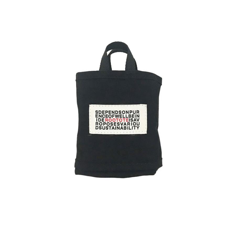 エコバッグ ルートート SN.マルクトートミニ コンパクト 収納 持ち運び 折りたたみ ショッピングバッグ ROOTOTE ブラック | ROOTOTE | 02