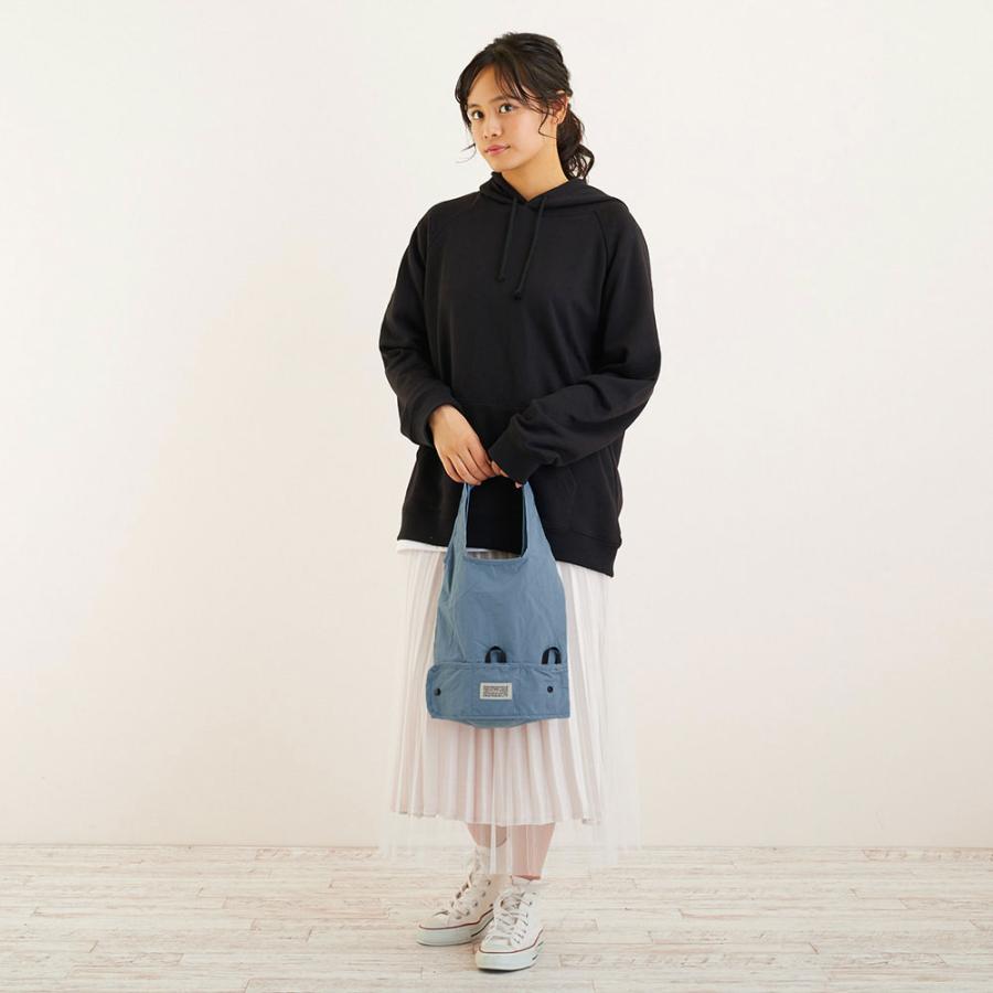 エコバッグ ルートート SN.マルクトートミニ コンパクト 収納 持ち運び 折りたたみ ショッピングバッグ ROOTOTE ブラック | ROOTOTE | 06