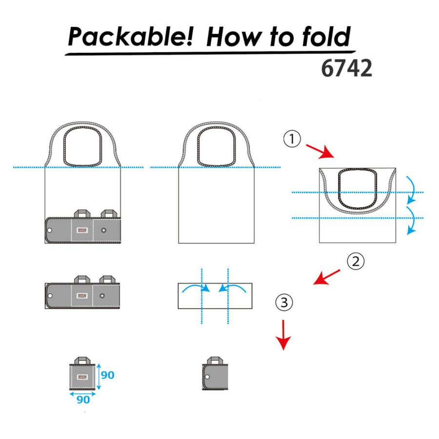 エコバッグ ルートート SN.マルクトートミニ コンパクト 収納 持ち運び 折りたたみ ショッピングバッグ ROOTOTE ブラック | ROOTOTE | 07