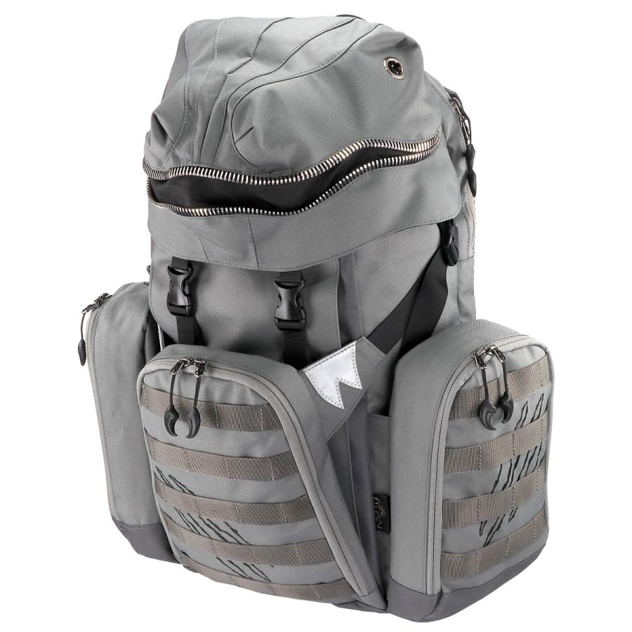 リュック MORN CREATIONS ティラノサウルスバックパック Lサイズ 肉食恐竜 パッド付き 反射板付き メンズ 男性用 通勤 通学 モーンクリエイションズ グレー | 