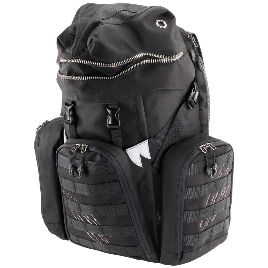 リュック MORN CREATIONS ティラノサウルスバックパック Lサイズ 肉食恐竜 パッド付き 反射板付き メンズ 男性用 通勤 通学 モーンクリエイションズ ブラック | 