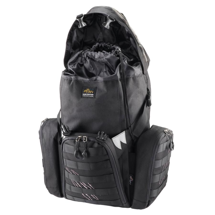 リュック MORN CREATIONS ティラノサウルスバックパック Lサイズ 肉食恐竜 パッド付き 反射板付き メンズ 男性用 通勤 通学 モーンクリエイションズ ブラック |  | 04