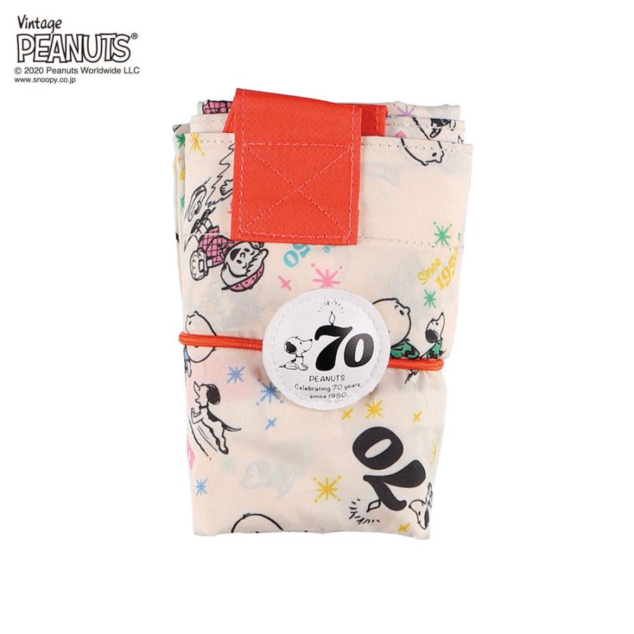 エコバッグ ルートート IP.フリンク ピーナッツ スヌーピー ファスナー付き 外側ポケット 折りたたみ ショッピングバッグ ROOTOTE レッド | ROOTOTE | 02