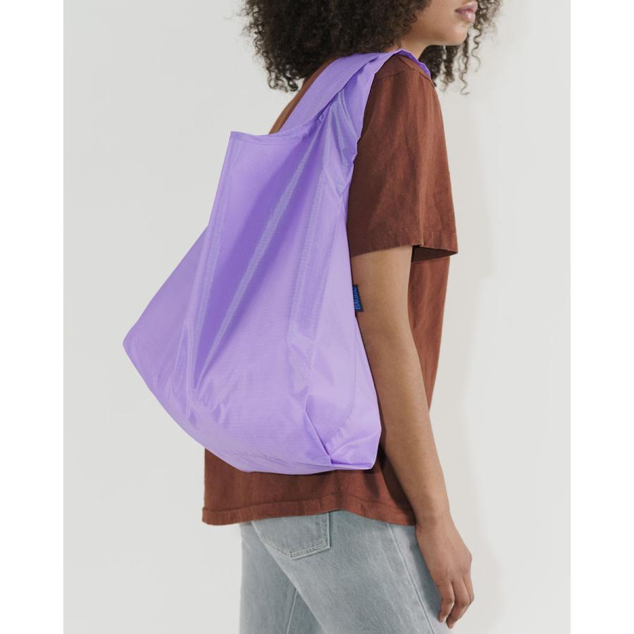 エコバッグ BAGGU 正規品 STANDARD BAGGU 無地 レジ袋 コンパクト ポーチ付き 折りたたみ ショッピングバッグ バグゥ アメジストパープル | BAGGU | 01