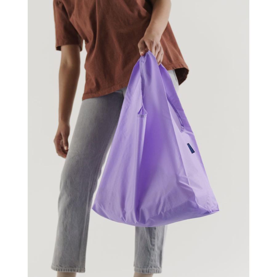 エコバッグ BAGGU 正規品 STANDARD BAGGU 無地 レジ袋 コンパクト ポーチ付き 折りたたみ ショッピングバッグ バグゥ アメジストパープル | BAGGU | 02