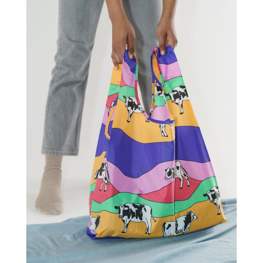 エコバッグ BAGGU 正規品 STANDARD BAGGU レジ袋 コンパクト ポーチ付き 折りたたみ ショッピングバッグ バグゥ レインボーカウ | BAGGU | 01