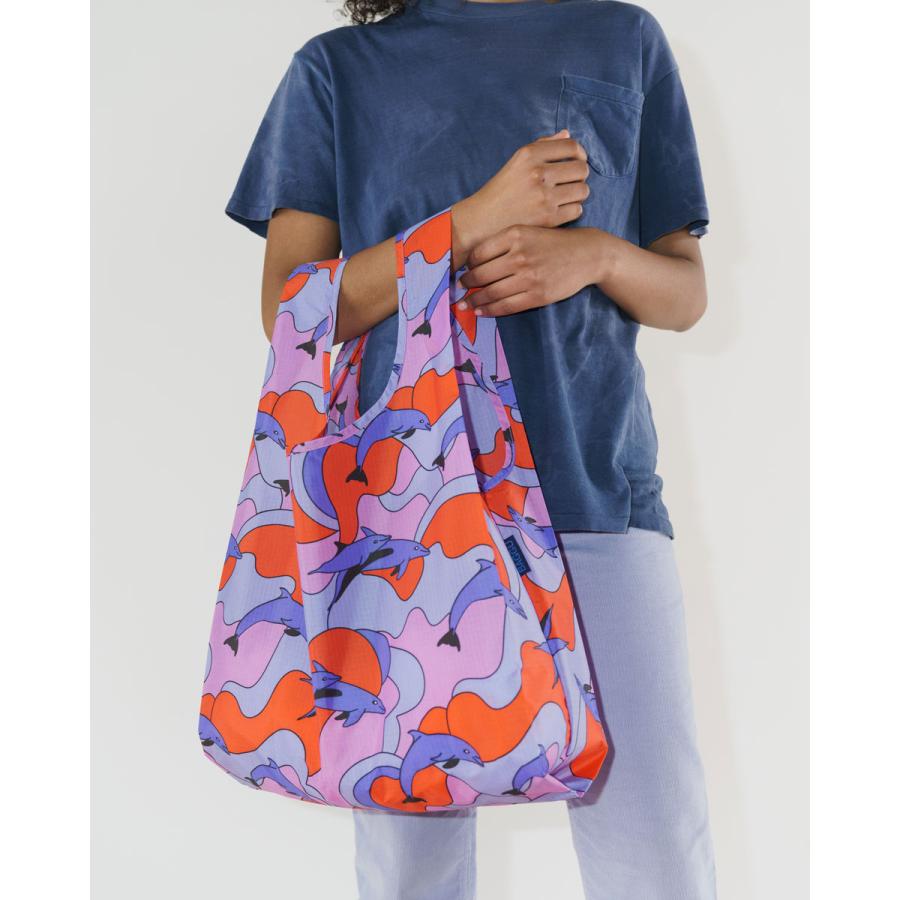 エコバッグ BAGGU 正規品 STANDARD BAGGU レジ袋 コンパクト ポーチ付き 折りたたみ ショッピングバッグ バグゥ ドルフィン | BAGGU | 01