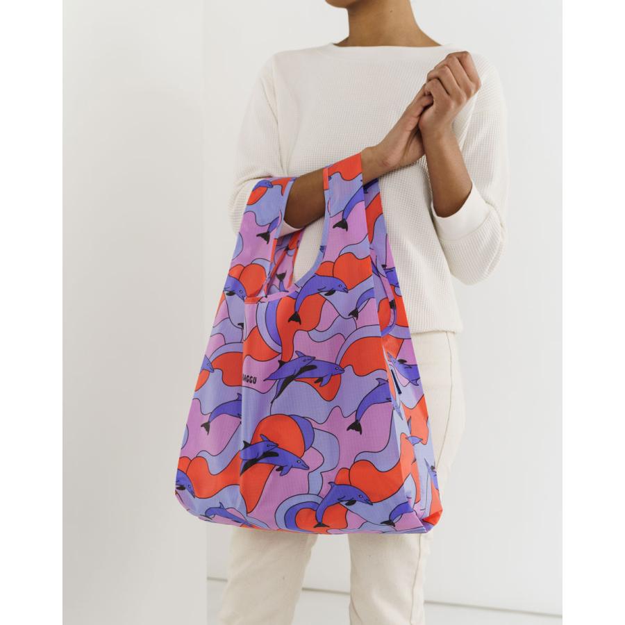 エコバッグ BAGGU 正規品 STANDARD BAGGU レジ袋 コンパクト ポーチ付き 折りたたみ ショッピングバッグ バグゥ ドルフィン | BAGGU | 03