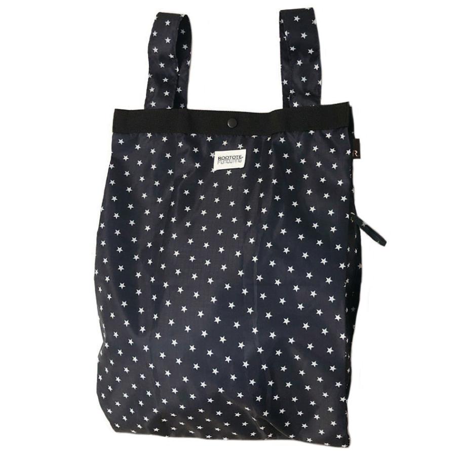 エコバッグ ルートート RO.セオルーショッパー パターンB 撥水加工 メンズ レディース 携帯 折りたたみ ショッピングバッグ ROOTOTE スター | ROOTOTE