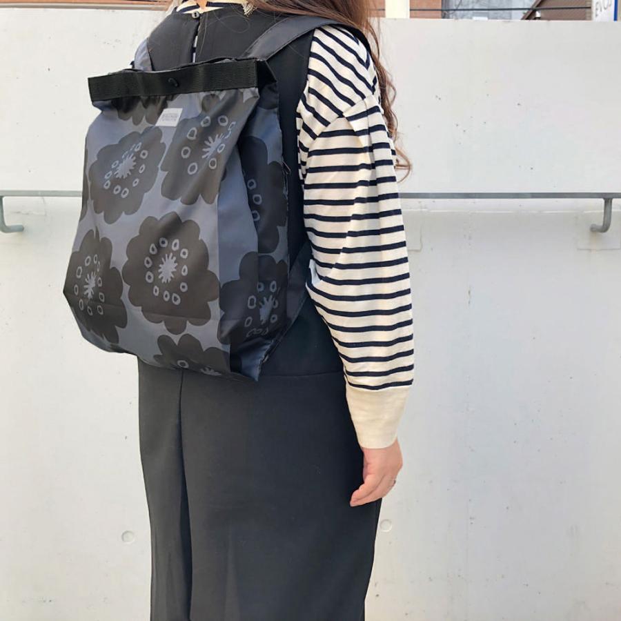 エコバッグ ルートート RO.セオルーショッパー パターンB 撥水加工 メンズ レディース 携帯 折りたたみ ショッピングバッグ ROOTOTE フラワー | ROOTOTE | 05