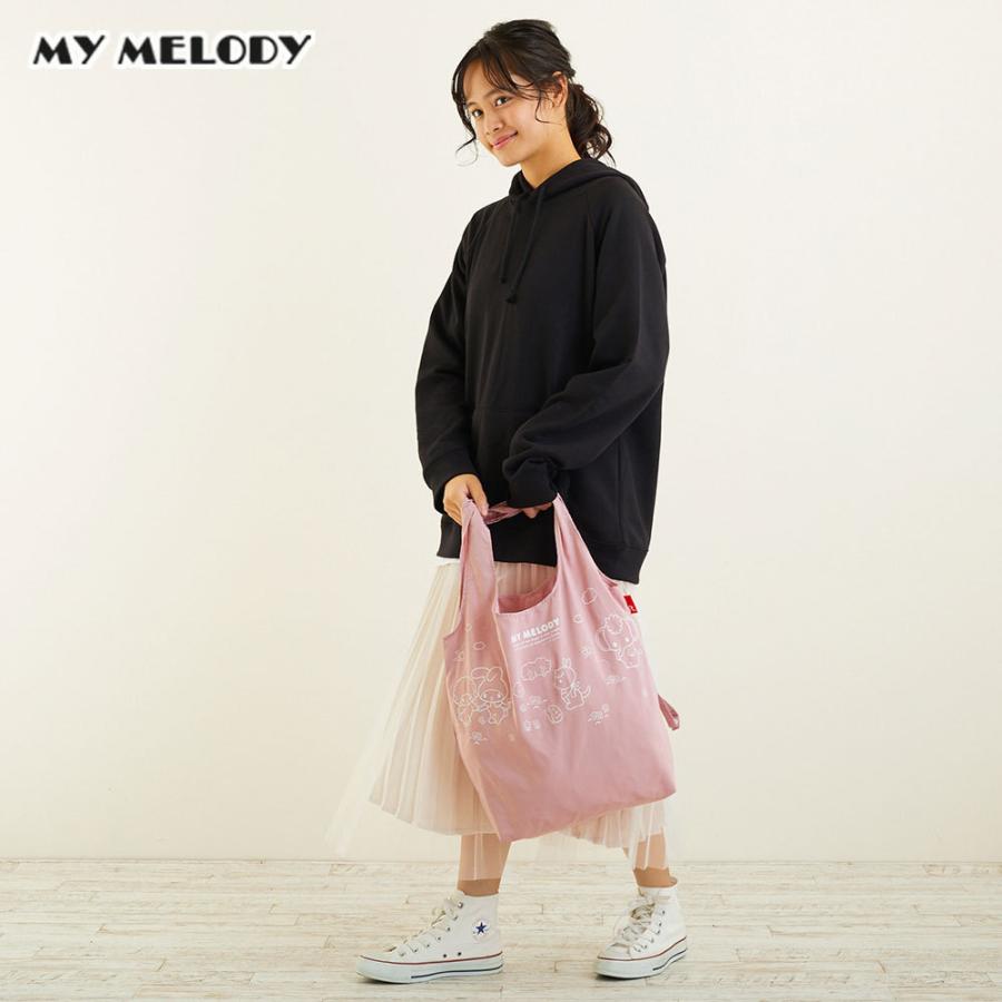 エコバッグ ルートート IP.ルーショッパーラウンド.サンリオキャラクターズ-A おしゃれ かわいい 軽い 軽量 コンパクト収納 ROOTOTE マイメロディ | ROOTOTE | 05