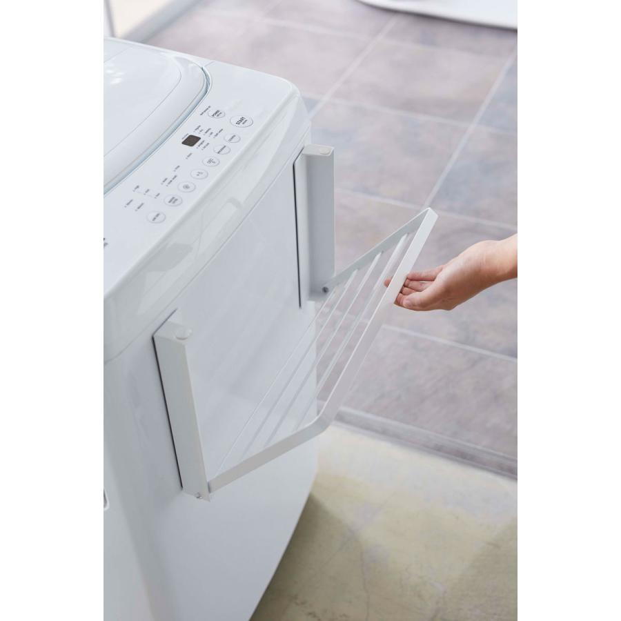 マグネット折り畳み棚 正規品 TOWER タワー 洗濯機横マグネット折り畳み棚 折りたたみ棚 洗濯機 マグネット バスタオル 洗濯機 棚 ラック 山崎実業 ホワイト | tower | 07